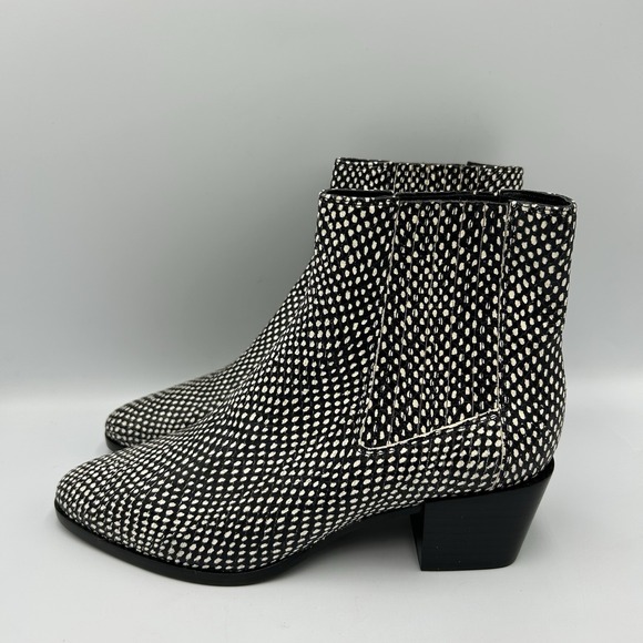 Rag & Bone Rover Black and White Chelsea Boot EU37/US 6.5 City Boho - Picture 4 of 9